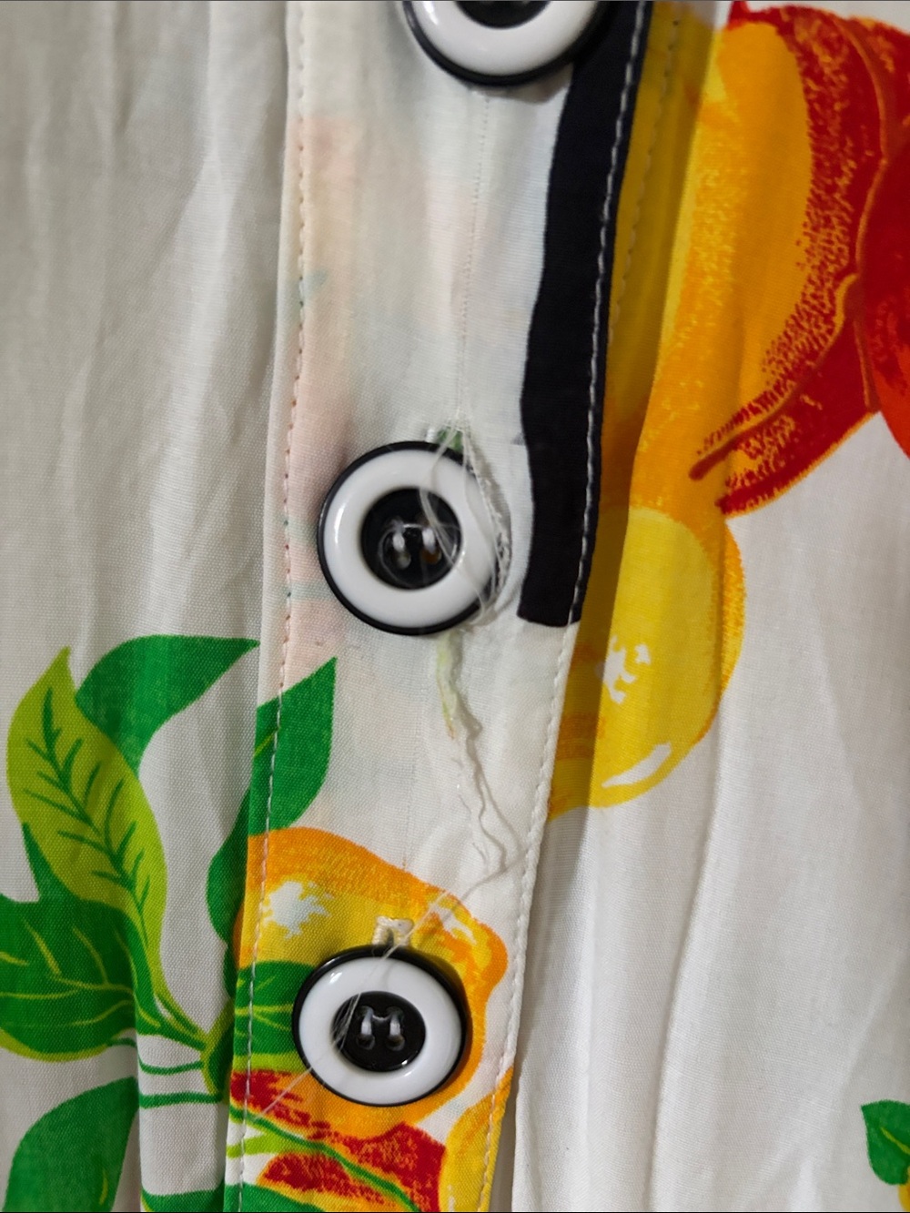 Vintage 90s fruit button up dress - Picture 4 of 8